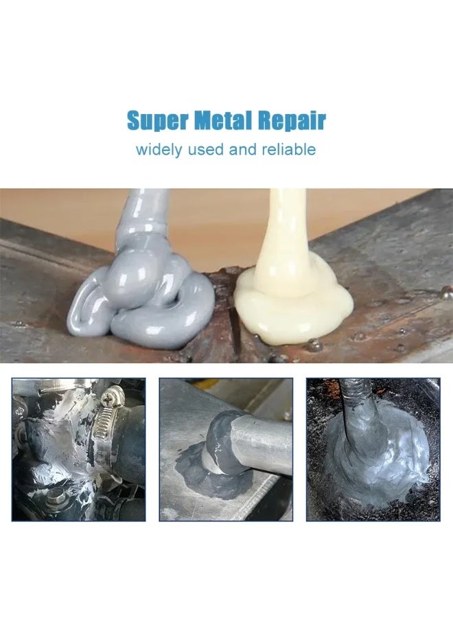 TERTELL 50g High Strength AB Epoxy Adhesive Glue by Tertell for Heavy Duty Industrial Repair – Strong Cold Welding Metal Repair Casting Compound for Iron, Steel, Aluminum, Copper, Plastic, Wood, Glass, Ceramic & PVC – Heat Resistant, Cold Resistant, Waterproof & Oil Resistant Leak Sealant for Automotive Radiator, Water Tank, Pipe Crack, Hole & Surface Damage Repair - Image 4